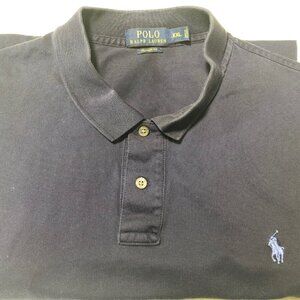 Polo Ralph Lauren Polo Mens Size XXL Navy Blue 100% Cotton Short Sleeve